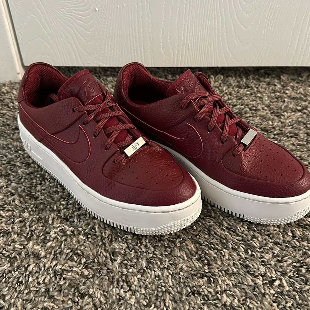 Red Leather AF1s